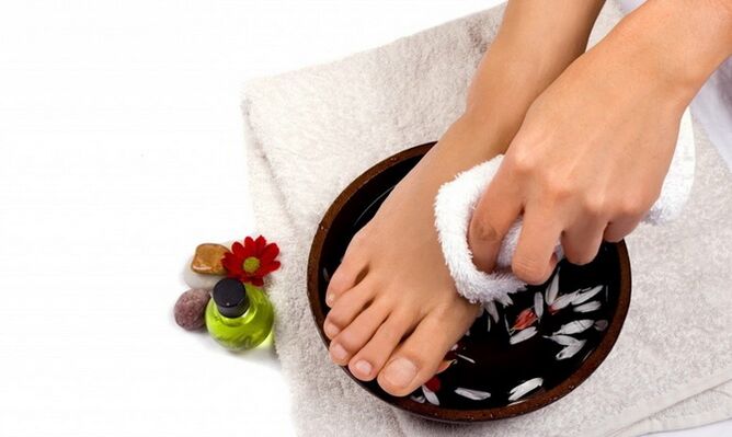 compresses for fungus on the skin of the feet